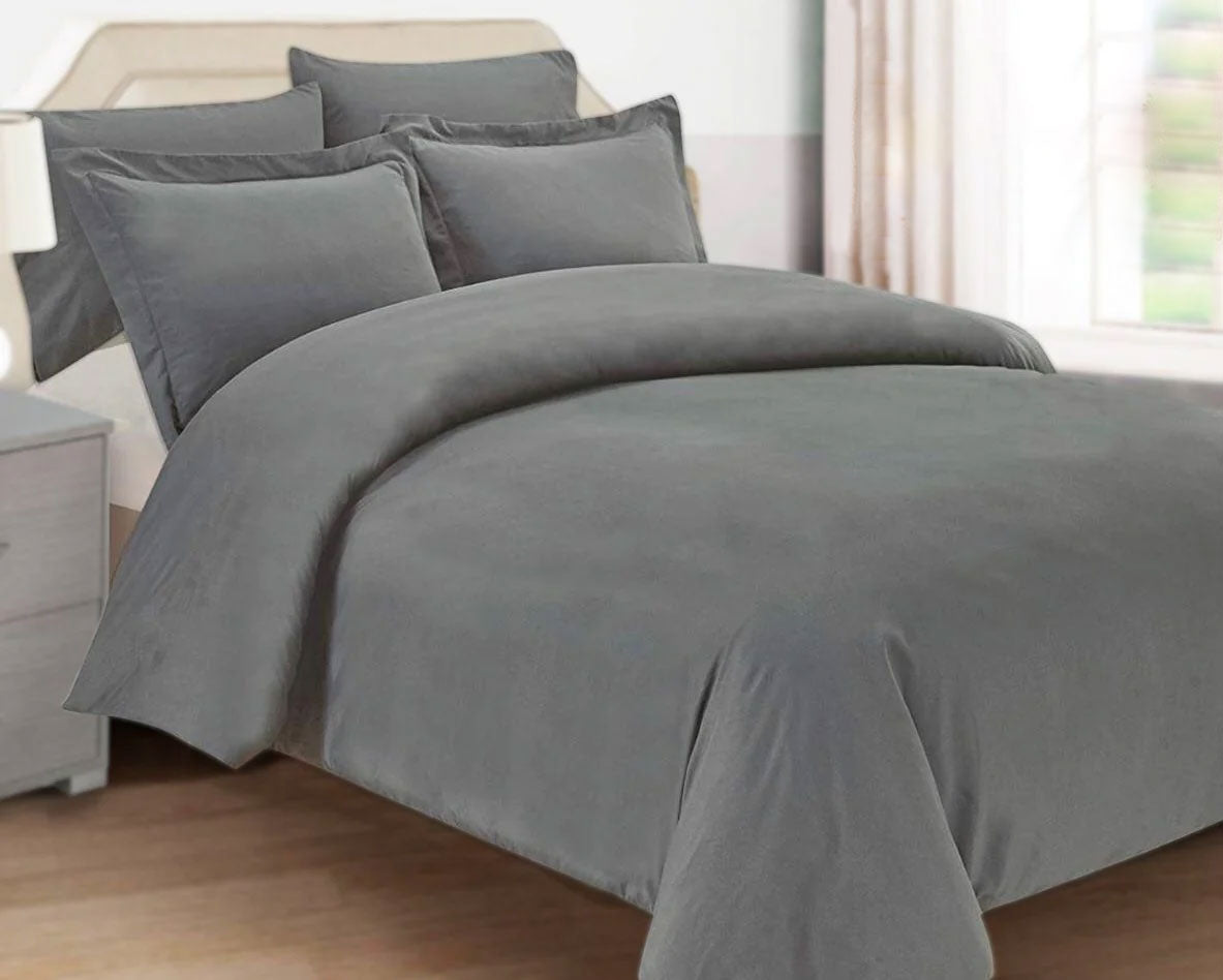 FUNDA DUVET GRIS OXFORD