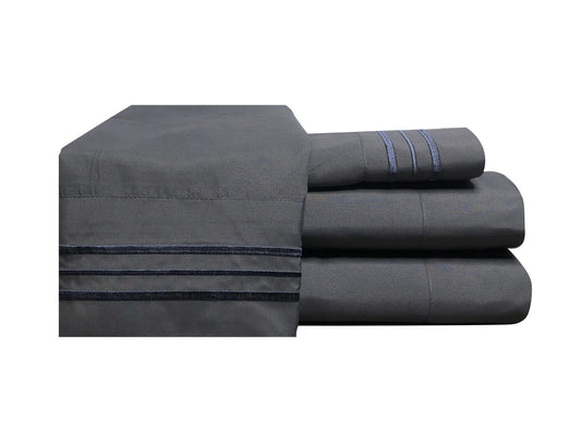 SABANAS MICROFIBRA GRIS OXFORD