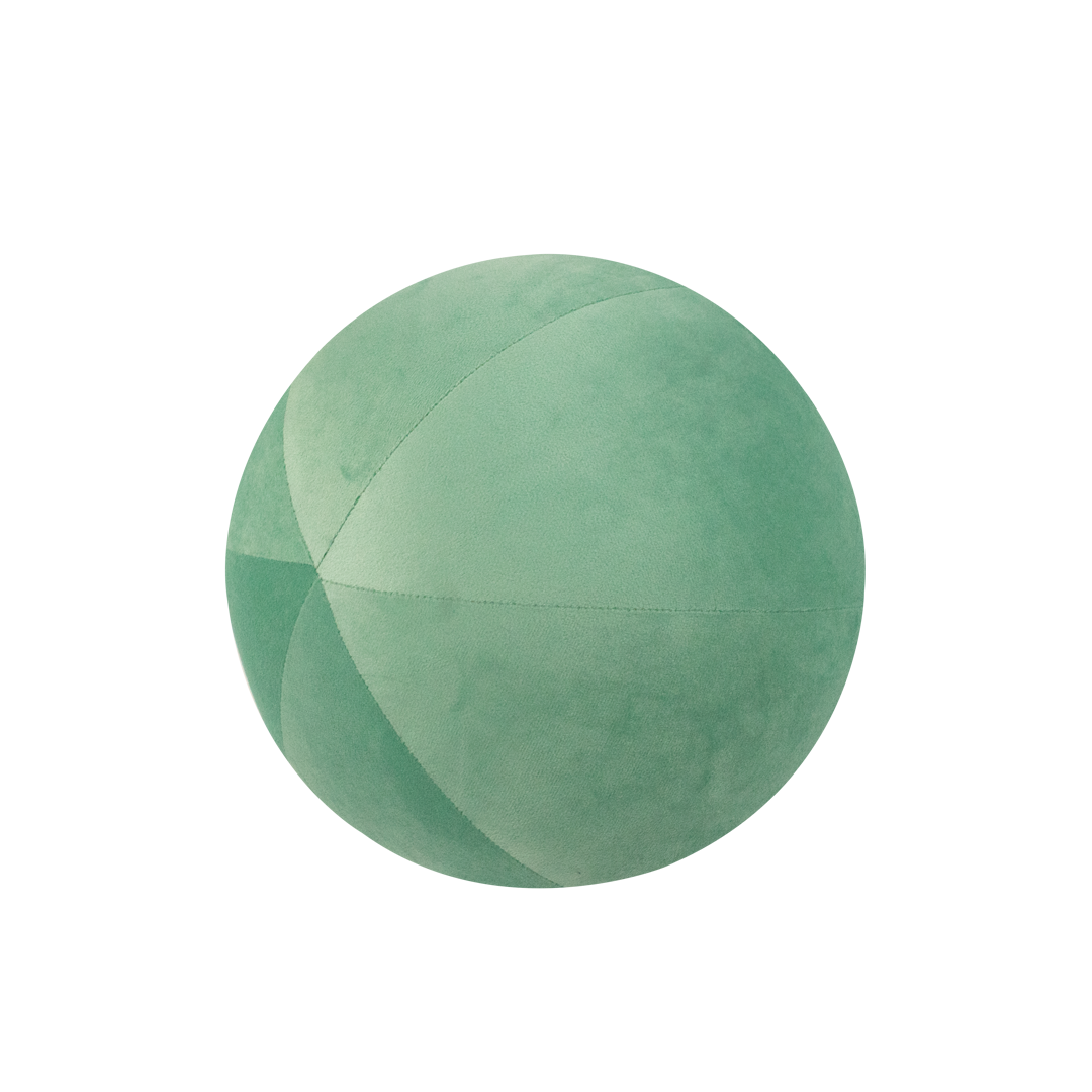 PILLOW BALL VELVET AQUA