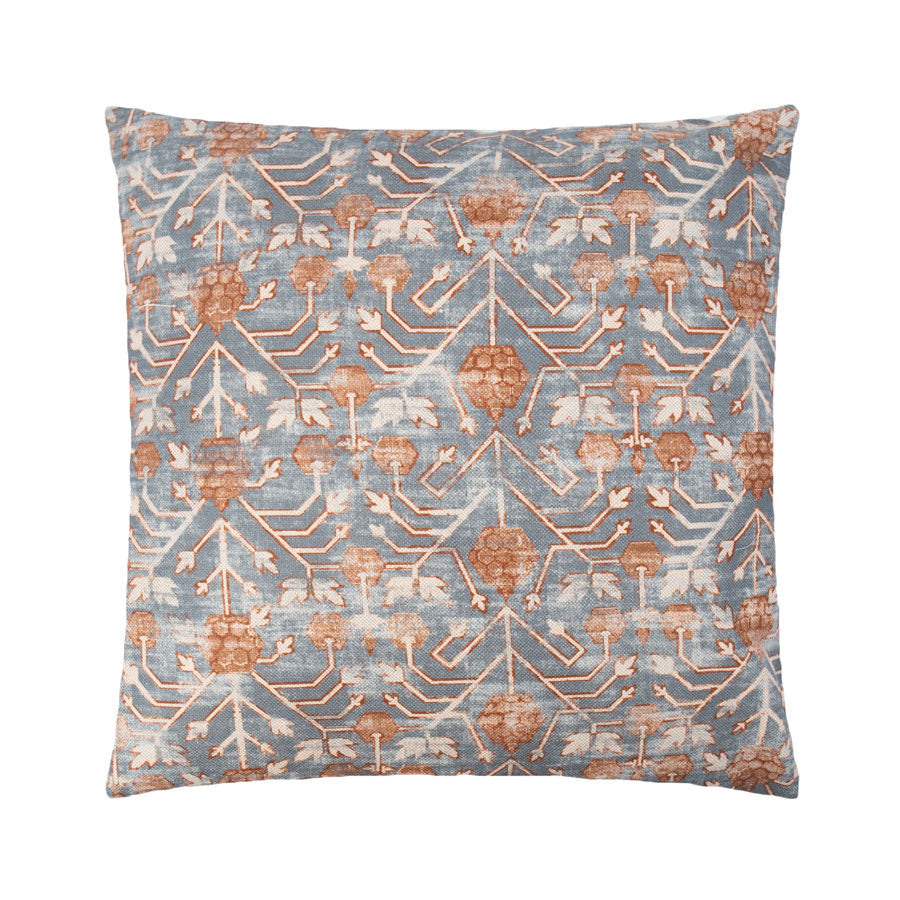 AZUL CON FRUTOS ROJOS